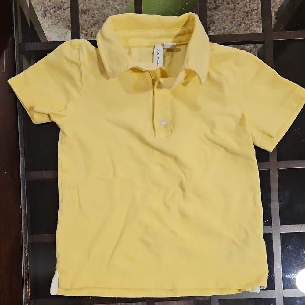 Janie and Jack Yellow Polo Shirt Classic Design